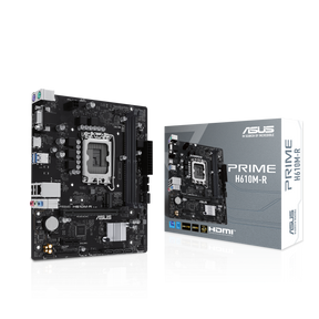 Placa de Baza ASUS PRIME H610M-R LGA1700, 2x DDR5, 1x DP 1x VGA 1x HDMI, 1x PCIE 4.0 x16 1x PCIE 3.0 x1, 1x M.2, 4x SATA 6GB/s, mATX