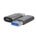 Adaptor Trust Calyx USB-A-USB-C, material ABS, gri