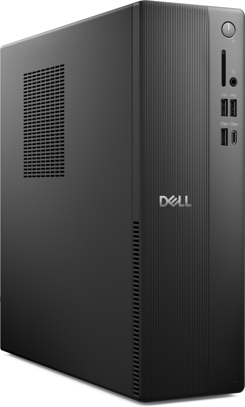 Dell Pro Slim Essential (QVS1260), desktop slim chassis, 180W PSU, ENERGY STAR Qualified, Intel Core i3-14100 processor (12 MB cache, 4 cores, 8 threads, up to 4.7 GHz), Intel UHD Graphics 730, 8GB: 1 x 8 GB, DDR5, 4800 MT/s, 512GB M.2 PCIe NVMe SSD, No Media Card Reader, No PCIe add-in card