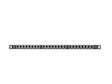 Patch panel 24 porturi 0,5U 19" Cat.6 FTP cu organizator cabluri, ecranat, negru