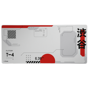 Mousepad Trust GXT 759 XXL, suprafata moale, dimensiuni 900 x 400 x 3mm, rosu/alb