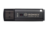 Kingston Technology IronKey Locker+ 50 G2. Capacity: 32 GB, Device interface: USB Type-A, USB version: 3.2 Gen 1 (3.1 Gen 1), Read speed: 145 MB/s, Write speed: 115 MB/s. Form factor: Cap. Weight: 22.94 g. Product colour: Black