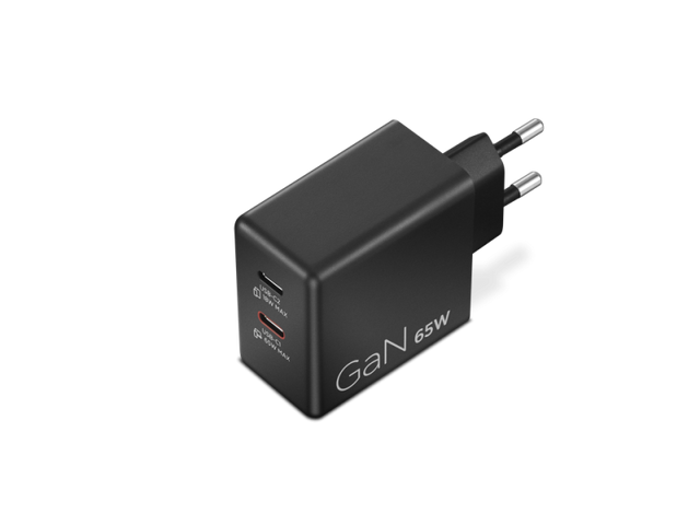 Incarcator Lenovo Dual USB-C 65W GaN; Port de incarcare: 2x USB-C; Input Power: 100-240~50/60Hz 1.5A; Lungime/ Tip cablu: 1.5M /Type C; Conectivitate: 2 pin; Dimensiuni (L x D x H): 120 mm x 120 mm x 35 mm; Greutate: 0.225 kg; Garantie: 1 an
