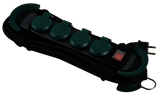 HOOK Outdoor 4xCEE7/3 verde 4,0m CEE7/7