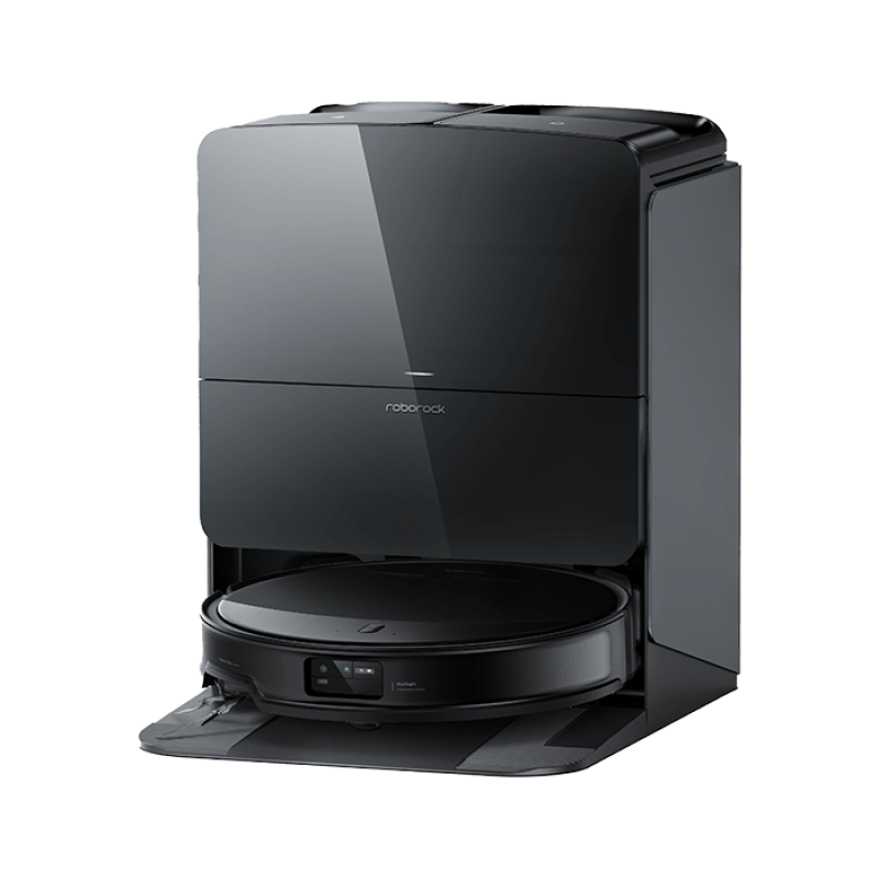 Robot de aspirare Roborock Saros 10R, statie de andocare multifunctionala 10-in-1, aspirator, mop si statie inteligenta cu golire automata, sistem autonom StarSight 2.0, mapare 3D, Lidar, negru