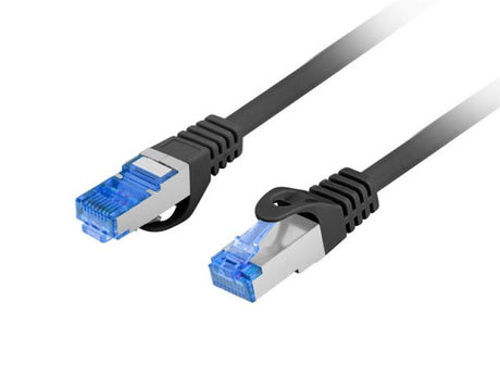 Patch cord Cat.6A S/FTP LSZH CCA 5 m negru, Fluke Passed