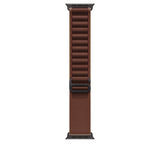 Curea pentru Apple Watch 49mm Burgundy Alpine Loop - Large - Black Titanium Finish