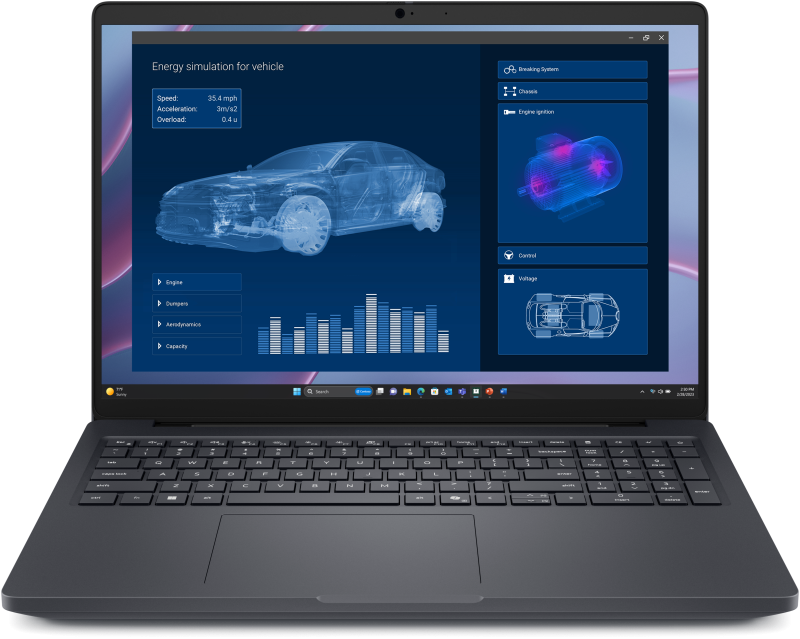 Laptop Workstation DELL Pro Max 16, cu procesor AMD Ryzen AI 7 PRO 350, 16'' IPS, 32 GB LPDDR5x, 512 GB SSD, NVIDIA RTX PRO 500, 6GB GDDR7, Windows 11 Pro
