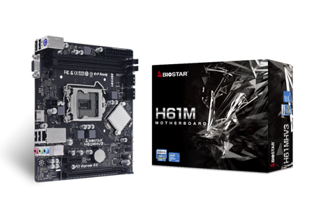 Placa de Baza BIOSTAR H61MV3 7.0 LGA 1155, 2x DDR3, 1x VGA 1x HDMI, 1x PCIE 2.0 x1 1x PCIE 3.0 x16, 4x SATA II 3GB/s, mATX