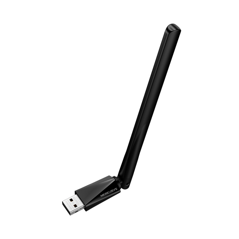Adaptor Mercusys Bluetooth 5.4 USB Long Range, dimensiuni 55.8 × 16.8 × 150.5 mm