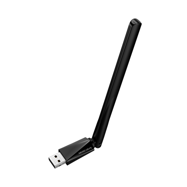 Adaptor Mercusys Bluetooth 5.4 USB Long Range, dimensiuni 55.8 × 16.8 × 150.5 mm