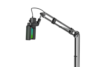 Brat cu microfon Genesis Radium 251, tip Condenser, model cardioid, suport fix, conectivitate USB-C, raspuns in frecventa 50 - 16.000 Hz, sensibilitate 40 dB, lungime cablu 200 cm, negru