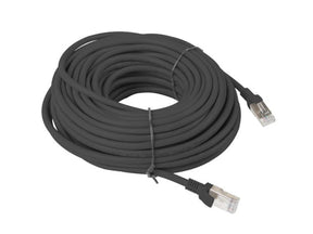 Patch cord Cat.6 UTP 20 m negru, Fluke Passed