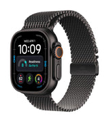 Apple Watch Ultra 4 GPS + Cellular 49mm Black Titanium Case with Black Titanium Milanese Loop - M