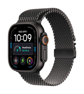 Apple Watch Ultra 4 GPS + Cellular 49mm Black Titanium Case with Black Titanium Milanese Loop - M