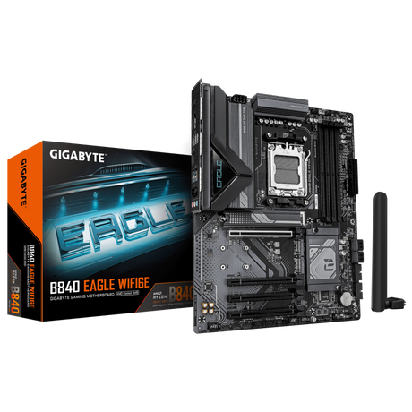 Placa de baza Gigabyte B840M EAGLE WIFI6E, Socket AM5, DDR5, Micro-ATX