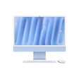 Apple iMAC 24" Retina 4.5k/ Apple M4 (CPU 10-core, GPU 10-core, Neural Engine16-core)/16GB/1TB - Blue - INT KB (2024) (Cto from MWV33RO/A)