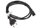 Cablu alimentare CEE 7/16  IEC 320 C7 Euro (radio) 1,8 m negru