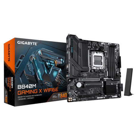Placa de baza Gigabyte B840M Gaming X WIFI6E, Socket AM5, DDR5, Micro-ATX