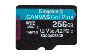 Card de Memorie MicroSDXC Kingston,256GB,Canvas GO Plus,Fara Adaptor