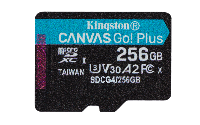 Card de Memorie MicroSDXC Kingston,256GB,Canvas GO Plus,Fara Adaptor