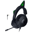 Casti Razer Kraken Kitty V3 X, frecventa raspuns 20 Hz – 28 kHz, sensibilitate 98 dBSPL / mW at 1 kHz by HATS si microfon unidirectional, sensibilitate microfon -42 ± 3 dBV / Pa, 1 kHz, negru
