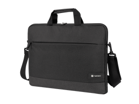 Geanta laptop Natec Goa, compatibilitate dimensiune laptop 15.6", 1 compartiment, material Polyester 300D, negru