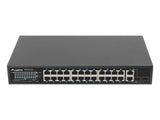 Switch  24x 100 Mb PoE+ / 2x combo, rack 19", Gigabit Ethernet, 250W