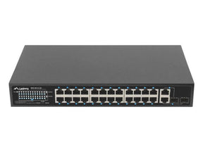 Switch  24x 100 Mb PoE+ / 2x combo, rack 19", Gigabit Ethernet, 250W
