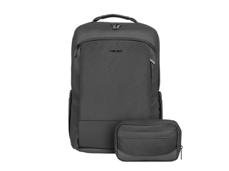 Rucsac laptop Natec Kudu Plus, compatibilitate dimensiune laptop 15.6", 2 compartimente, capacitate 16L, material Polyester 1680D, negru