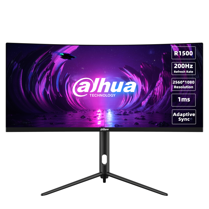 Monitor Gaming Dahua LM30-E330CA, 30", 2560 x 1080 pixeli, Black, Red, 3 ani Garantie