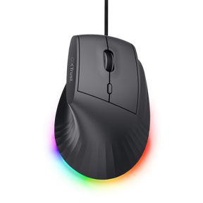 Mouse ergonomic cu fir Trust GXT 145 Rexxa, conectivitate USB-A, rezolutie maxima 12800 dpi, negru