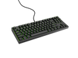 Tastatura gaming mecanica cu fir Genesis Thor 404 TKL, iluminare RGB, switch Linear, switch model Gateron Yellow Pro, numar taste 87, 11 butoane multimedia, lungime cablu 1.8m, dimensiuni 358 x 133 x 38 mm, negru