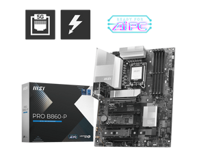 Placa de Baza MSI PRO B860-P LGA1851, 4x DDR5, 1x HDMI 1x DP 1x Type-C DP, 4x PCIE x16, 3x M.2, 4x SATA 6GB/s, ATX