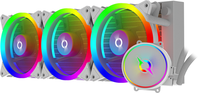 Cooler Procesor AQIRYS AQUARIUS 360 AIO, Lichid, 3 ventilatoare, aRGB