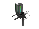 Microfon Genesis Radium 250, tip Condenser, model cardioid, suport fix, conectivitate USB-C, raspuns in frecventa 50 - 16.000 Hz, sensibilitate 40 dB, lungime cablu 200 cm, negru