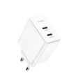 CUDY 2-Port 40W USB-C Charger, GaN, 2 x USB-C (20W max per port), QC+PPS+PD 3.0, EU plug, Fast charge for iPhone 12 Series and above, Galaxy, iPad, Macbook Air and more