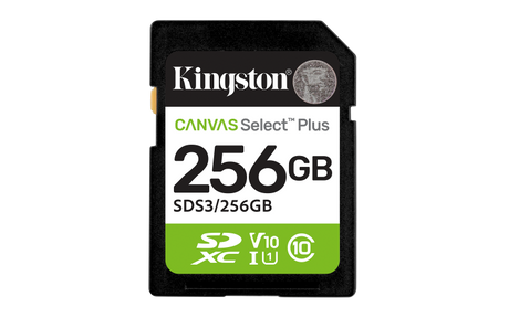Card de Memorie SDXC Kingston 256GB,Canvas Select Plus