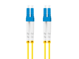 Patch cord fibră SM LC/UPC-LC/UPC duplex 5 m LSZH G657A1 3,0 mm galben