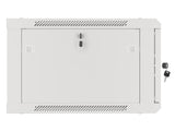Dulap rack de perete 19", 6U, 600x600 mm, usa din sticla, gri, V2