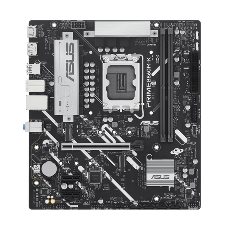 Placa de Baza ASUS PRIME B860M-K LGA1851, 2x DDR5, 1x DP 1x HDMI, 1x PCIE 4.0 x16 2x PCIE 4.0 x1, 2x M.2, 4x SATA 6GB/s, mATX