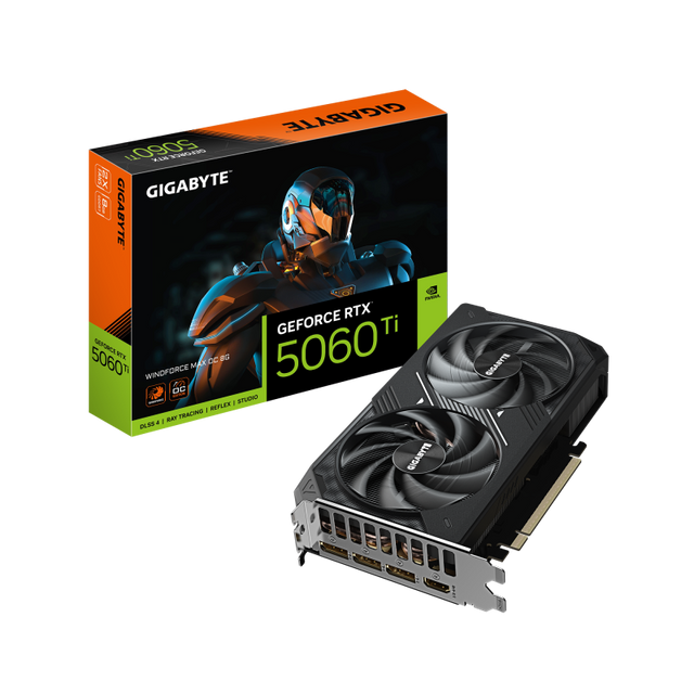 Placa Video GEFORCE RTX 5060 TI WINDFORCE MAX OC 6GB GDDR7 128 bit, PCIE 5.0, 3x DP 1x HDMI