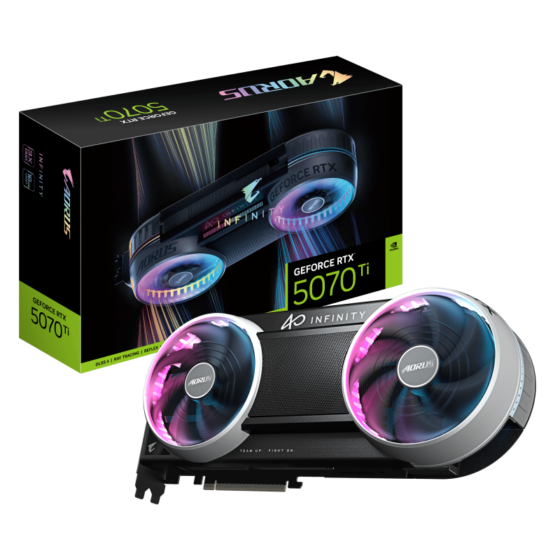 Placa video Gigabyte GEFORCE RTX 5070 Ti INFINITY, 16GB GDDR7, PCI Express x16 5.0, 256bit