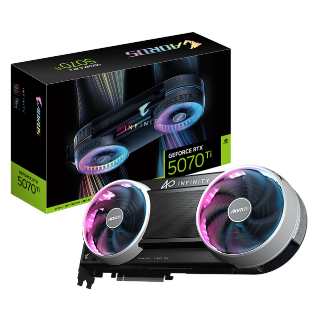 Placa video Gigabyte GEFORCE RTX 5070 Ti INFINITY, 16GB GDDR7, PCI Express x16 5.0, 256bit