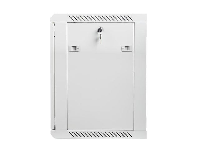 Dulap rack 19" perete 12U / 600x450 (flat pack) cu ușă din sticlă, gri  V2