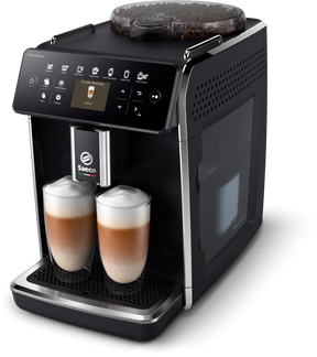 Espressor automat Philips Saeco GranAroma SM6480/00, 1500W, 15bar, 1.8l, Spumare automata, 14 bauturi, 3 presetari de gust, Argintiu/Negru