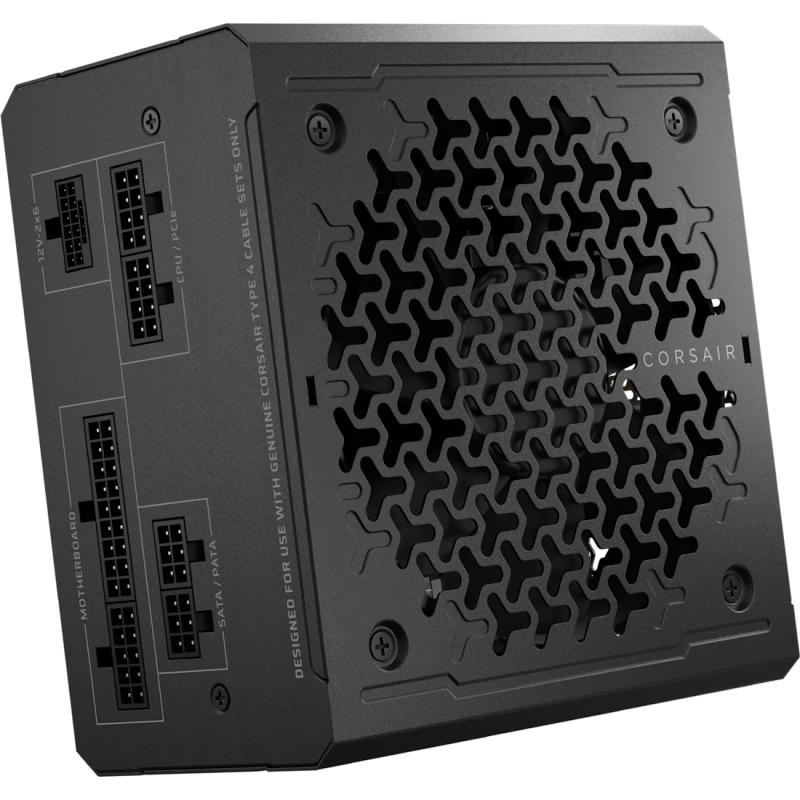Sursa CORSAIR RM650e ATX 3.1 650W, Eficienta cibernetica GOLD, Zero RPM Mode