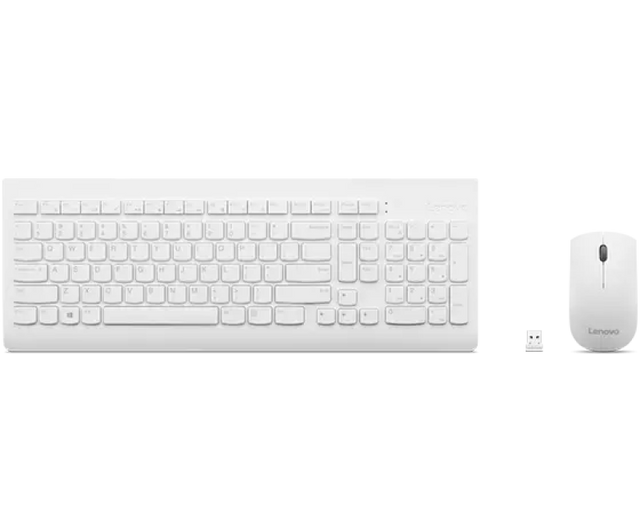 Kit tastatura si mouse Lenovo 510, US layout, Alb