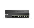 Switch DLink DMS-108P, 8 porturi, PoE, 8 x RJ-45, Auto MDI/MDIX adjustment for all ports, viteza de transfer LAN 2.5 Gbps, capacitate 40 Gbps