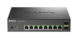 Switch D-Link DMS-1250-10SPL, 8 porturi Gigabit, 2 porturi SFP+, Protocol 802.3bt+802.3af/at, rackabil